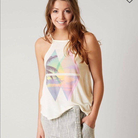 O'Neill Tops - O’Neill “Haze” Beachbum Sunset Graphic Tank Size L